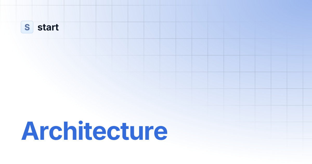 Architecture | start
