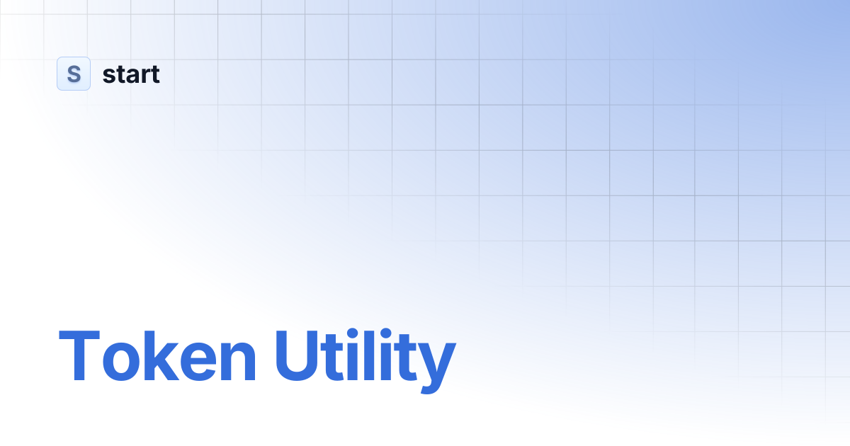 Token Utility | start